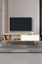 Hanah Home Venüs 3640 Soporte para TV Roble zafiro y blanco